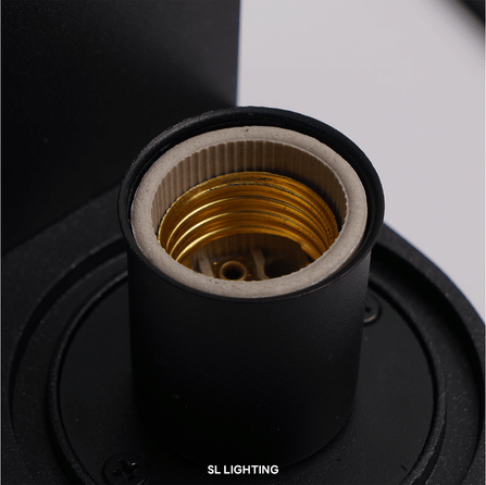 ไฟผนังภายนอก SL LIGHTING SLEEV E27 สีดำ_3